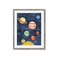 Picture of Watercolour Solar System I _GroupedProduct_Rectangle_Portrait_Mini_ _GroupedProduct_Rectangle_Portrait_Framed_Matted_