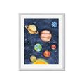 Picture of Watercolour Solar System I _GroupedProduct_Rectangle_Portrait_Mini_ _GroupedProduct_Rectangle_Portrait_Framed_Matted_