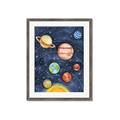 Picture of Watercolour Solar System I _GroupedProduct_Rectangle_Portrait_Mini_ _GroupedProduct_Rectangle_Portrait_Framed_Matted_