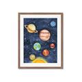 Picture of Watercolour Solar System I _GroupedProduct_Rectangle_Portrait_Mini_ _GroupedProduct_Rectangle_Portrait_Framed_Matted_