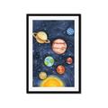 Picture of Watercolour Solar System I _GroupedProduct_Rectangle_Portrait_Mini_ _GroupedProduct_Rectangle_Portrait_Framed_Matted_