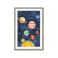 Picture of Watercolour Solar System I _GroupedProduct_Rectangle_Portrait_Mini_ _GroupedProduct_Rectangle_Portrait_Framed_Matted_