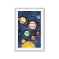 Picture of Watercolour Solar System I _GroupedProduct_Rectangle_Portrait_Mini_ _GroupedProduct_Rectangle_Portrait_Framed_Matted_