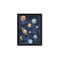 Picture of Watercolour Solar System II _GroupedProduct_Rectangle_Portrait_Mini_ _GroupedProduct_Rectangle_Portrait_Framed_Matted_