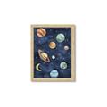 Picture of Watercolour Solar System II _GroupedProduct_Rectangle_Portrait_Mini_ _GroupedProduct_Rectangle_Portrait_Framed_Matted_