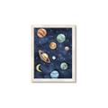 Picture of Watercolour Solar System II _GroupedProduct_Rectangle_Portrait_Mini_ _GroupedProduct_Rectangle_Portrait_Framed_Matted_