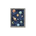 Picture of Watercolour Solar System II _GroupedProduct_Rectangle_Portrait_Mini_ _GroupedProduct_Rectangle_Portrait_Framed_Matted_