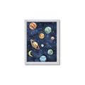 Picture of Watercolour Solar System II _GroupedProduct_Rectangle_Portrait_Mini_ _GroupedProduct_Rectangle_Portrait_Framed_Matted_