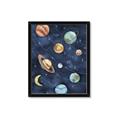 Picture of Watercolour Solar System II _GroupedProduct_Rectangle_Portrait_Mini_ _GroupedProduct_Rectangle_Portrait_Framed_Matted_