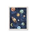 Picture of Watercolour Solar System II _GroupedProduct_Rectangle_Portrait_Mini_ _GroupedProduct_Rectangle_Portrait_Framed_Matted_