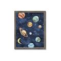 Picture of Watercolour Solar System II _GroupedProduct_Rectangle_Portrait_Mini_ _GroupedProduct_Rectangle_Portrait_Framed_Matted_