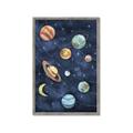 Picture of Watercolour Solar System II _GroupedProduct_Rectangle_Portrait_Mini_ _GroupedProduct_Rectangle_Portrait_Framed_Matted_