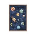 Picture of Watercolour Solar System II _GroupedProduct_Rectangle_Portrait_Mini_ _GroupedProduct_Rectangle_Portrait_Framed_Matted_