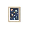 Picture of Watercolour Solar System II _GroupedProduct_Rectangle_Portrait_Mini_ _GroupedProduct_Rectangle_Portrait_Framed_Matted_