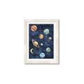 Picture of Watercolour Solar System II _GroupedProduct_Rectangle_Portrait_Mini_ _GroupedProduct_Rectangle_Portrait_Framed_Matted_