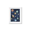 Picture of Watercolour Solar System II _GroupedProduct_Rectangle_Portrait_Mini_ _GroupedProduct_Rectangle_Portrait_Framed_Matted_