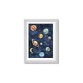 Picture of Watercolour Solar System II _GroupedProduct_Rectangle_Portrait_Mini_ _GroupedProduct_Rectangle_Portrait_Framed_Matted_