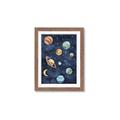 Picture of Watercolour Solar System II _GroupedProduct_Rectangle_Portrait_Mini_ _GroupedProduct_Rectangle_Portrait_Framed_Matted_