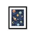Picture of Watercolour Solar System II _GroupedProduct_Rectangle_Portrait_Mini_ _GroupedProduct_Rectangle_Portrait_Framed_Matted_