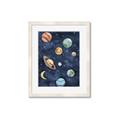 Picture of Watercolour Solar System II _GroupedProduct_Rectangle_Portrait_Mini_ _GroupedProduct_Rectangle_Portrait_Framed_Matted_