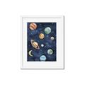 Picture of Watercolour Solar System II _GroupedProduct_Rectangle_Portrait_Mini_ _GroupedProduct_Rectangle_Portrait_Framed_Matted_