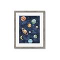 Picture of Watercolour Solar System II _GroupedProduct_Rectangle_Portrait_Mini_ _GroupedProduct_Rectangle_Portrait_Framed_Matted_
