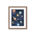 Picture of Watercolour Solar System II _GroupedProduct_Rectangle_Portrait_Mini_ _GroupedProduct_Rectangle_Portrait_Framed_Matted_