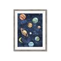 Picture of Watercolour Solar System II _GroupedProduct_Rectangle_Portrait_Mini_ _GroupedProduct_Rectangle_Portrait_Framed_Matted_
