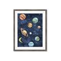 Picture of Watercolour Solar System II _GroupedProduct_Rectangle_Portrait_Mini_ _GroupedProduct_Rectangle_Portrait_Framed_Matted_