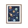 Picture of Watercolour Solar System II _GroupedProduct_Rectangle_Portrait_Mini_ _GroupedProduct_Rectangle_Portrait_Framed_Matted_