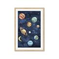 Picture of Watercolour Solar System II _GroupedProduct_Rectangle_Portrait_Mini_ _GroupedProduct_Rectangle_Portrait_Framed_Matted_