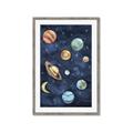 Picture of Watercolour Solar System II _GroupedProduct_Rectangle_Portrait_Mini_ _GroupedProduct_Rectangle_Portrait_Framed_Matted_