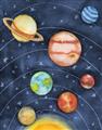 Picture of Watercolour Solar System I _GroupedProduct_Rectangle_Portrait_Mini_ _GroupedProduct_Rectangle_Portrait_Unframed_Print_Only_