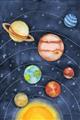 Picture of Watercolour Solar System I _GroupedProduct_Rectangle_Portrait_Mini_ _GroupedProduct_Rectangle_Portrait_Unframed_Print_Only_