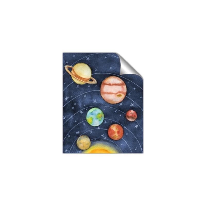 Picture of Watercolour Solar System I _GroupedProduct_Rectangle_Portrait_Mini_ _GroupedProduct_Rectangle_Portrait_Unframed_Print_Only_