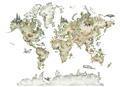 Picture of World Map with Animals CC _GroupedProduct_Rectangle_Landscape_Mini_ _GroupedProduct_Rectangle_Landscape_Unframed_Print_Only_