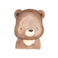 Picture of Bear Face _GroupedProduct_Square_Mini_ _GroupedProduct_Square_Unframed_Print_Only_