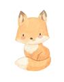 Picture of Woodland animals fox, _GroupedProduct_Rectangle_Portrait_Mini_ _GroupedProduct_Rectangle_Portrait_Unframed_Print_Only_