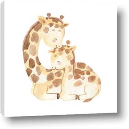 Picture of Mother and baby Giraffe