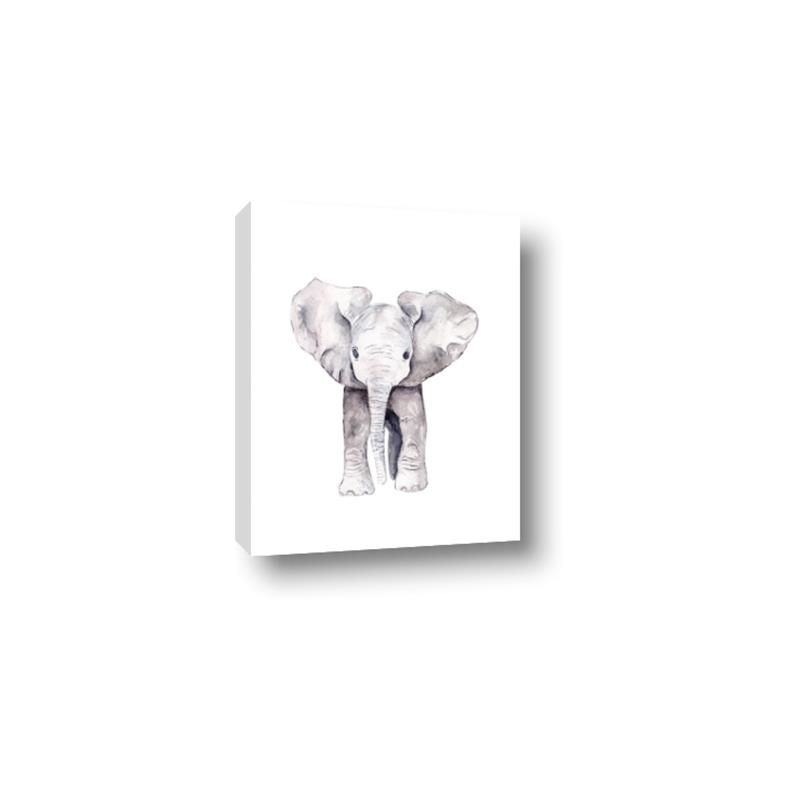 Picture of Cute Baby Elephant _GroupedProduct_Rectangle_Portrait_Mini_ _GroupedProduct_Rectangle_Portrait_Canvas_