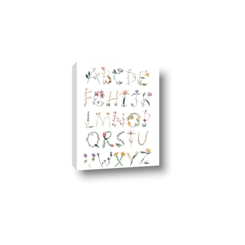 Picture of Botanical alphabet _GroupedProduct_Rectangle_Portrait_Mini_ _GroupedProduct_Rectangle_Portrait_Canvas_
