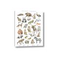 Picture of Cute Wild Animals I _GroupedProduct_Rectangle_Portrait_Mini_ _GroupedProduct_Rectangle_Portrait_Canvas_