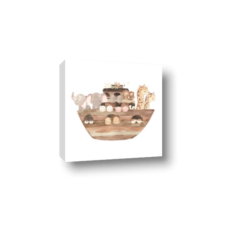 Picture of Watercolor Noahs Ark _GroupedProduct_Square_Mini_ _GroupedProduct_Square_Canvas_
