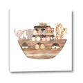 Picture of Watercolor Noahs Ark _GroupedProduct_Square_Mini_ _GroupedProduct_Square_Canvas_