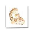 Picture of Mother and baby Giraffe _GroupedProduct_Square_Mini_ _GroupedProduct_Square_Canvas_