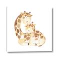 Picture of Mother and baby Giraffe _GroupedProduct_Square_Mini_ _GroupedProduct_Square_Canvas_