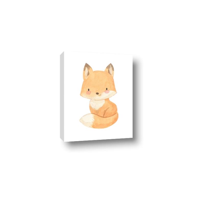 Picture of Woodland animals fox, _GroupedProduct_Rectangle_Portrait_Mini_ _GroupedProduct_Rectangle_Portrait_Canvas_