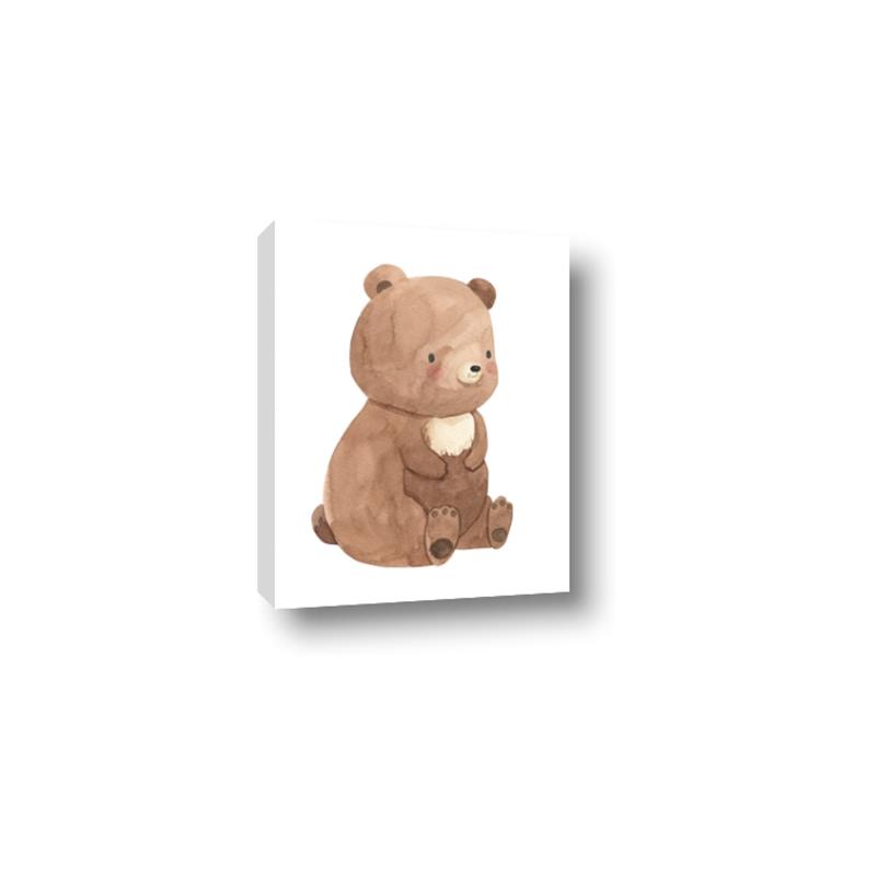 Picture of Woodland animals Bear _GroupedProduct_Rectangle_Portrait_Mini_ _GroupedProduct_Rectangle_Portrait_Canvas_