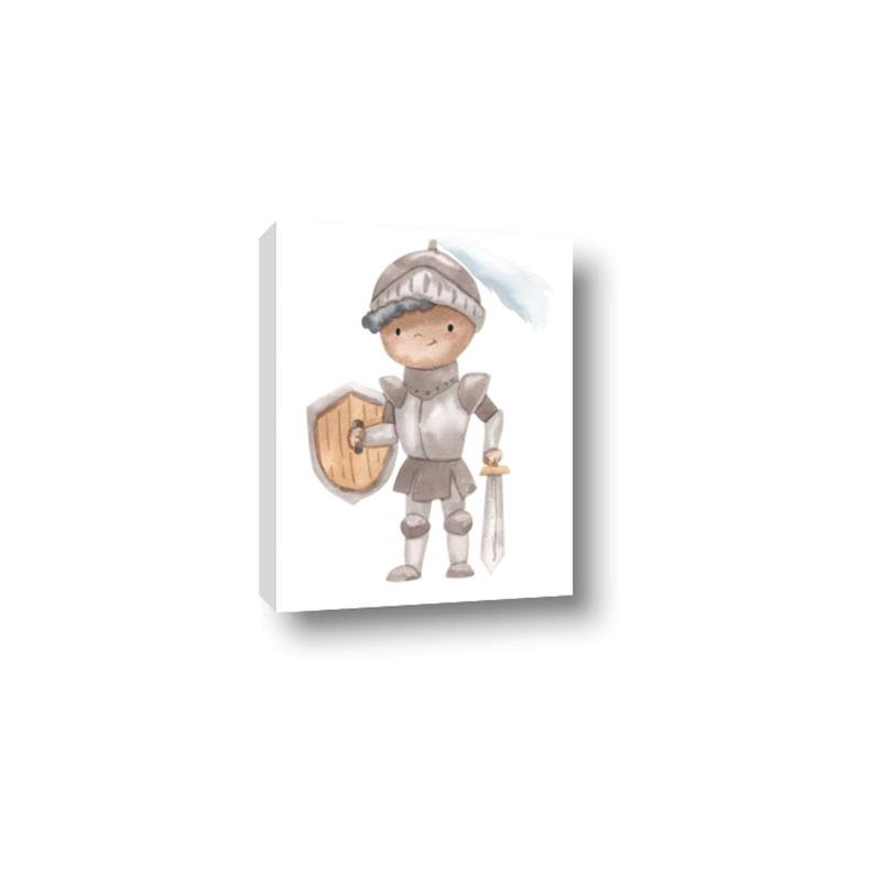Picture of knight illustration for kids II _GroupedProduct_Rectangle_Portrait_Mini_ _GroupedProduct_Rectangle_Portrait_Canvas_