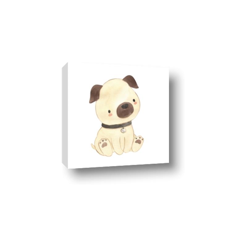Picture of Watercolor Pug _GroupedProduct_Square_Mini_ _GroupedProduct_Square_Canvas_